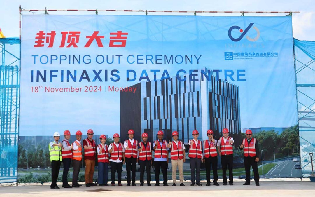 The Infinaxis Data Centre in Cyberjaya marked a significant milestone with its topping-out ceremony